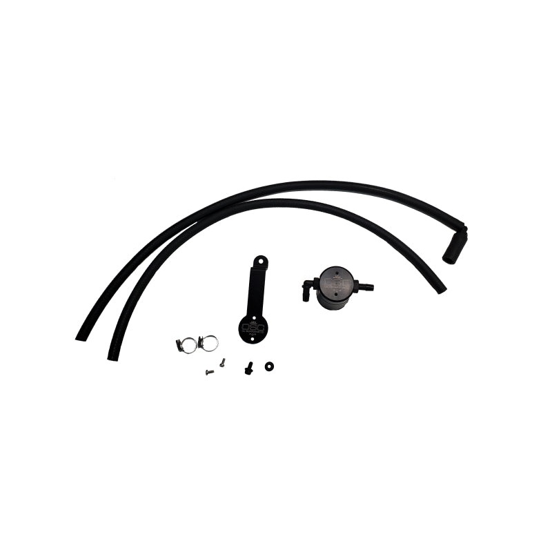 J&L 18-24 Toyota Camry 3.5L V6 Oil Separator 3.0 Passenger Side – Black Anodized